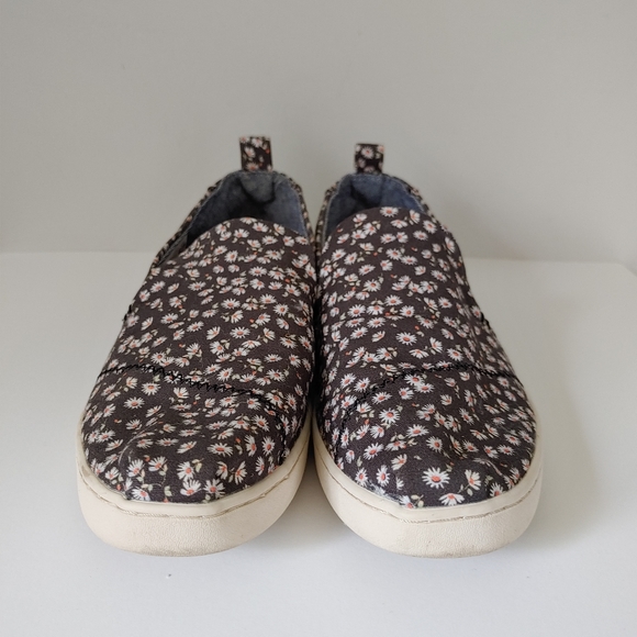 Toms Shoes Ditzy Daisy Print Deconstructed Alpargata Slip On Shoes Size 7 - Picture 6 of 13